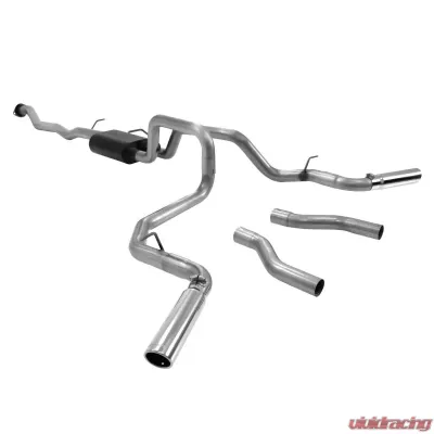 Flowmaster Catback System 409S - Dual Rear/Side Exit - American Thunder - Moderate Sound - 817428