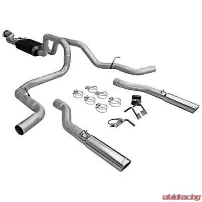 Flowmaster Catback System 409S-Dual Rear/Side Exit- American Thunder - Moderate/Aggressive - 817435