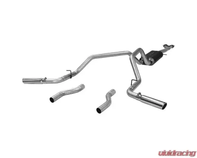 Flowmaster Catback System 409S - Dual Rear/Side Exit - American Thunder - Moderate Sound - 817470