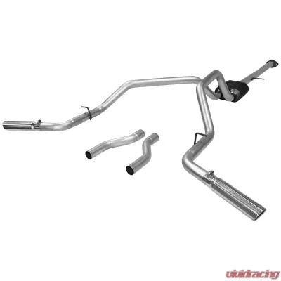 Flowmaster Catback System - Dual Rear/Side Exit - American Thunder - Moderate Sound - 817473