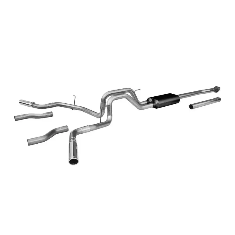 Flowmaster Catback System 409S - Dual Rear/Side Exit - Force II - Moderate Sound Ford - 817478