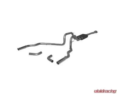 Flowmaster Catback System 409S - Dual Rear/Side Exit - Force II - Mild/Moderate Sound Ford Raptor 2011-2014 3.5L V6 - 817539