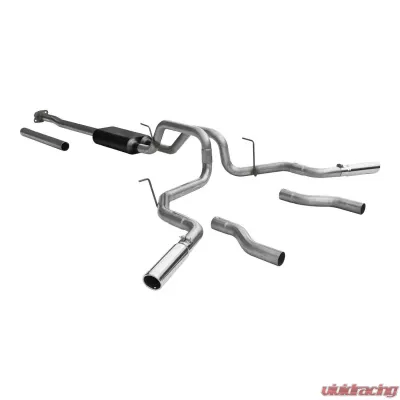 Flowmaster Catback System 409S - Dual Rear/Side Exit - Force II - Moderate Sound Ford - 817478