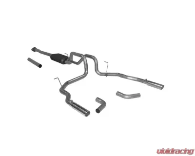 Flowmaster Catback System 409S - Dual Rear/Side Exit - Force II - Mild/Moderate Sound Ford Raptor 2011-2014 3.5L V6 - 817539