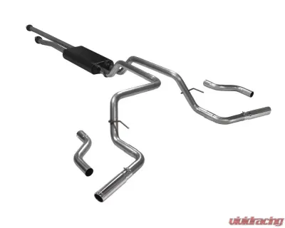 Flowmaster Catback System 409S - Dual Rear/Side Exit - Force II - Moderate Sound Toyota Tundra 2009-2018 - 817486