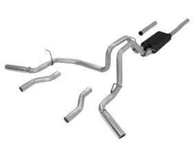 Flowmaster Catback System 409S - Dual Rear/Side Exit - Force II - Moderate Sound