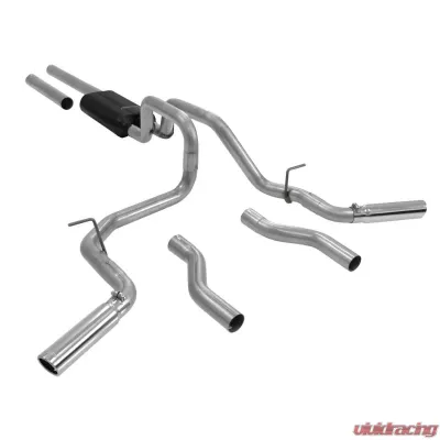 Flowmaster Catback System 409S - Dual Rear/Side Exit - Force II - Moderate Sound - 817492
