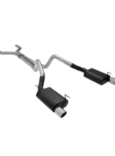 Flowmaster Catback System 409S - Dual Rear Exit - American Thunder - Aggressive Sound Ford Mustang 2005-2010 4.6L V8                                     - 817494 - Image 3