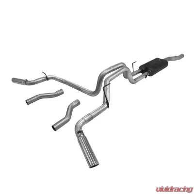 Flowmaster Catback System 409S - Dual Rear/Side Exit - American Thunder - Moderate Sound - 817507