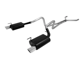 Flowmaster Catback System 409S - Dual Rear Exit - Force II - Mild/Moderate Sound Ford Mustang 2005-2009 4.0L V6