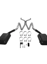 Flowmaster Catback System 409S - Dual Rear Exit - Force II - Mild/Moderate Sound Ford Mustang 2005-2009 4.0L V6                                     - 817510 - Image 3
