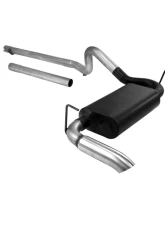 Flowmaster Catback System 409S - Single Rear Exit - Force II - Mild Sound Jeep Wrangler 2007-2018                                     - 817514 - Image 5