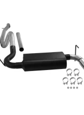 Flowmaster Catback System 409S - Single Rear Exit - Force II - Mild Sound Jeep Wrangler 2007-2018                                     - 817514 - Image 3