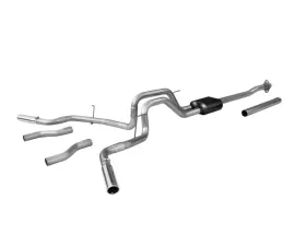 Flowmaster Catback System 409S - Dual Rear/Side Exit - American Thunder - Moderate Sound Ford