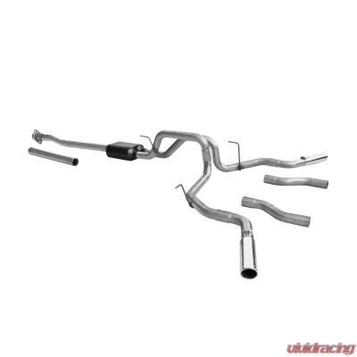 Flowmaster Catback System 409S - Dual Rear/Side Exit - American Thunder - Moderate Sound Ford - 817522