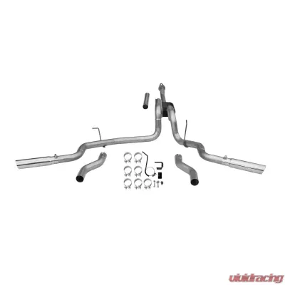 Flowmaster Catback System 409S - Dual Rear/Side Exit - American Thunder - Moderate Sound Ford - 817522