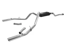 Flowmaster Catback System 409S - Dual Rear Exit - American Thunder - Moderate Sound Ford Ranger 1998-2009 4.0L V6