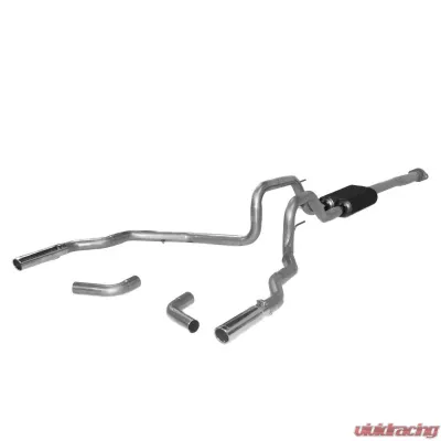 Flowmaster Catback System 409S - Dual Rear/Side Exit - Force II - Mild/Moderate Sound Ford Raptor 2011-2014 3.5L V6 - 817539