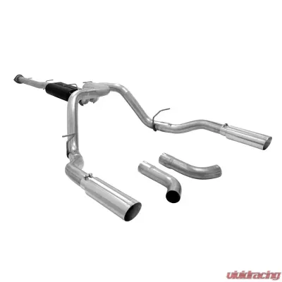 Flowmaster Catback System 409S - Dual Rear/Side Exit-American Thunder-Moderate/Aggressive - 817541