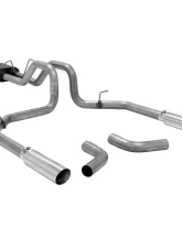 Flowmaster Catback System 409S - Dual Rear/Side Exit - American Thunder - Aggressive Sound Ford F-150 1998-2003                                     - 817663 - Image 2