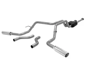 Flowmaster Catback System 409S - Dual Rear/Side Exit - American Thunder - Aggressive Sound Toyota Tundra 2009-2018