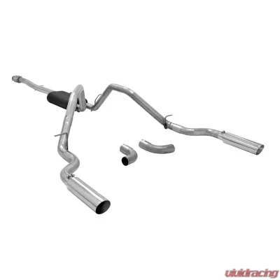 Flowmaster Catback System 409S - Dual Rear or Side Exit - Force II - Moderate Sound - 817666
