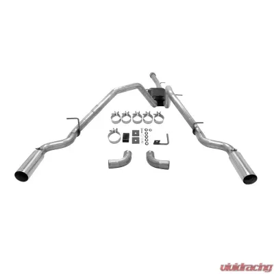 Flowmaster Catback System 409S - Dual Rear or Side Exit - Force II - Moderate Sound - 817666