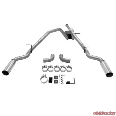 Flowmaster Catback System 409S - Dual Rear/Side Exit - American Thunder - Aggressive Sound - 817669