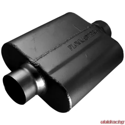 Flowmaster 40 Series Race Muffler 409S - 2.50 Center In / 2.50 Center Out -Aggressive Sound - 8325408