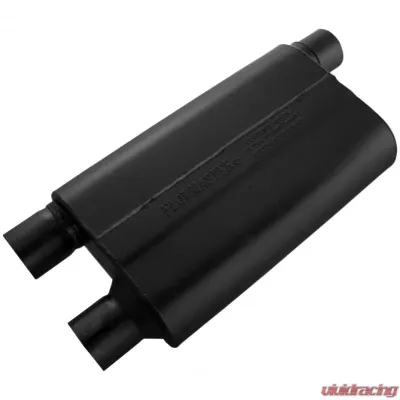 Flowmaster 80 Series Muffler 409S - 2.50 Offset In / 2.50 Dual Out - Aggressive Sound - 842583