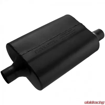 Flowmaster 40 Delta Flow Muffler - 2.00 Center In / 2.00 Offset Out - Aggressive Sound - 942042