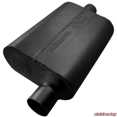 Flowmaster 40 Delta Flow Muffler - 2.25 Offset In / 2.25 Center Out - Aggressive Sound - 942441