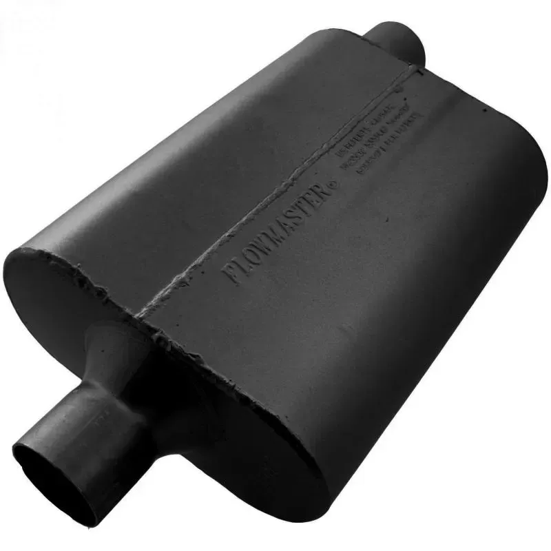 Flowmaster 40 Delta Flow Muffler - 2.25 Center In / 2.25 Offset Out - Aggressive Sound - 942442