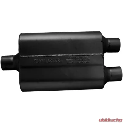 Flowmaster 40 Delta Flow Muffler - 2.25 Center In / 2.25 Dual Out - Aggressive Sound - 9424422