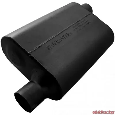 Flowmaster 40 Delta Flow Muffler - 2.25 Offset In / 2.25 Offset Out - Aggressive Sound - 942443
