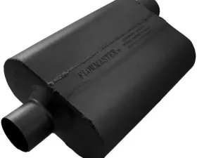 Flowmaster 40 Delta Flow Muffler - 2.50 Center In / 2.50 Offset Out - Aggressive Sound Ford Mustang EcoBoost 2015-2022