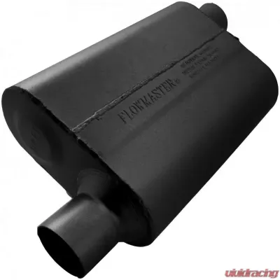Flowmaster 40 Delta Flow Muffler - 2.50 Offset In / 2.50 Offset Out - Aggressive Sound - 942543
