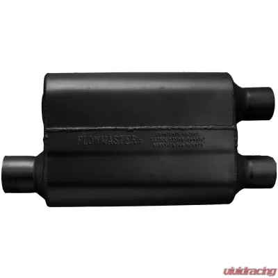 Flowmaster 40 Delta Flow Muffler - 2.50 Offset In / 2.25 Dual Out - Aggressive Sound - 9425432