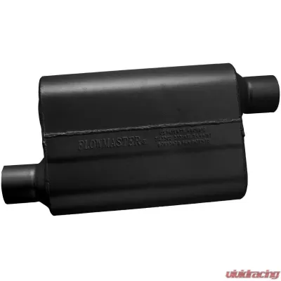 Flowmaster 40 Delta Flow Muffler - 2.50 Offset In / 2.50 Offset Out - Aggressive Sound - 942543