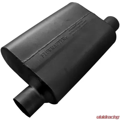 Flowmaster 40 Delta Flow Muffler - 2.50 Offset In / 2.50 Same Side Out - Aggressive Sound - 942544