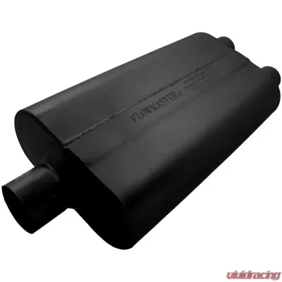 Flowmaster 50 Delta Flow Muffler - 2.50 Center In / 2.00 Dual Out - Moderate Sound - 9425502