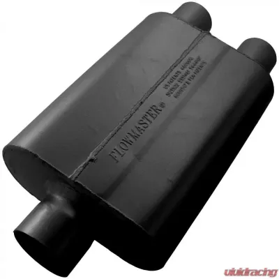 Flowmaster 40 Delta Flow Muffler - 3.00 Center In / 2.50 Dual Out - Aggressive Sound - 9430402