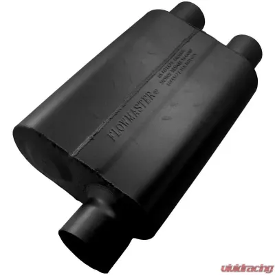 Flowmaster 40 Delta Flow Muffler - 3.00 Offset In / 2.50 Dual Out - Aggressive Sound - 9430412