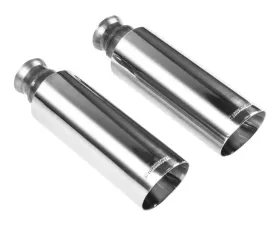 Flowmaster Exhaust Tip - 4.00 in. Angle Cut Polished SS - Clamp-On
