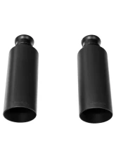 Flowmaster Exhaust Tip - 4.00 in. Angle Cut Black Ceramic Coated - Clamp On                                     - 15356B - Image 2