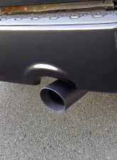 Flowmaster Exhaust Tip - 4.00 in. Angle Cut Black Ceramic Coated - Clamp On                                     - 15356B - Image 3