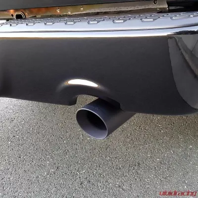 Flowmaster Exhaust Tip - 4.00 in. Angle Cut Black Ceramic Coated - Clamp On - 15356B