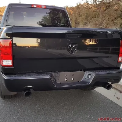 Flowmaster Exhaust Tip - 4.00 in. Angle Cut Black Ceramic Coated - Clamp On - 15356B