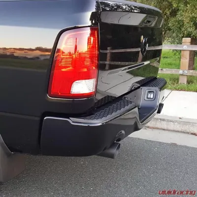 Flowmaster Exhaust Tip - 4.00 in. Angle Cut Black Ceramic Coated - Clamp On - 15356B