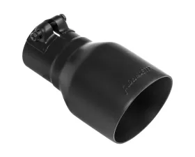 Flowmaster Exhaust Tip - 4.00 in. Black Ceramic Coated - Fits 2.5 in. Tubing- Clamp On